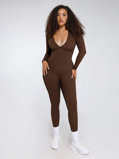 Seamless Waist Cinching Catsuit