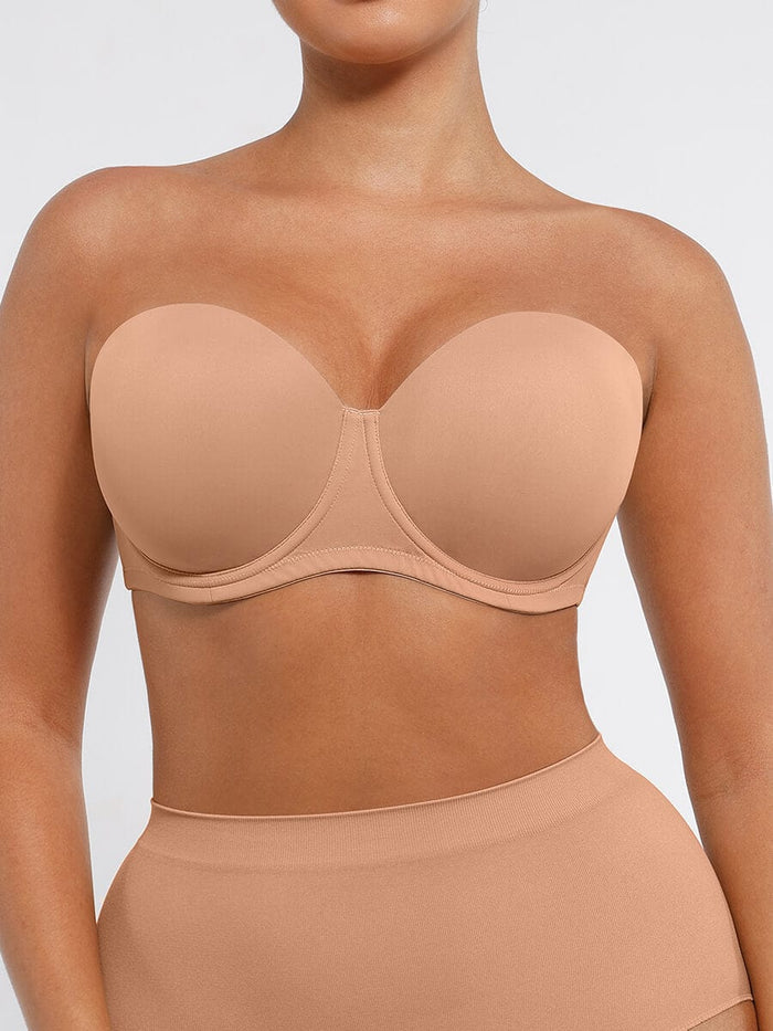 Non-slip Strapless Underwire Bra