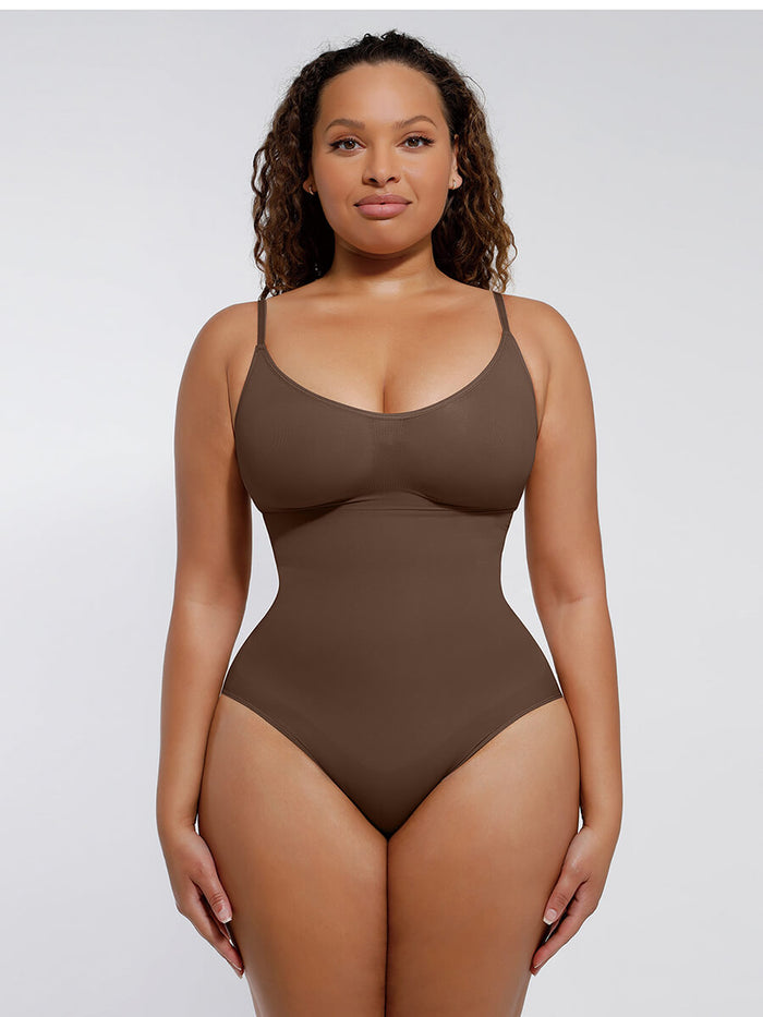 Tummy Control Bodysuit | Seamless Covered Bust Jumpsuit | Shape Gleam