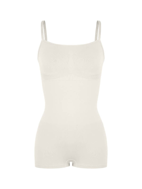 Wholesale Seamless Waist and Abdomen Shaping Shapewear Bodysuit with Adjustable Straps