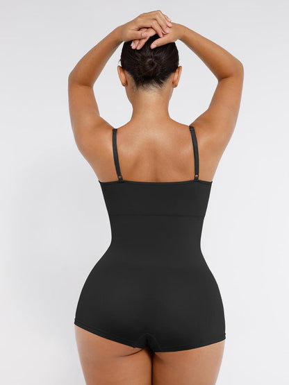 Wholesale Seamless Waist and Abdomen Shaping Shapewear Bodysuit with Adjustable Straps