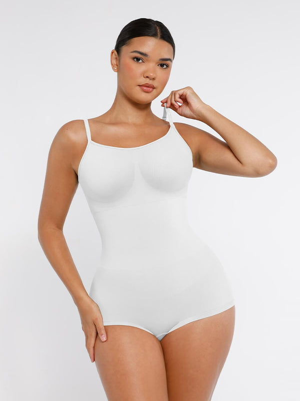 Wholesale Seamless Waist and Abdomen Shaping Shapewear Bodysuit with Adjustable Straps