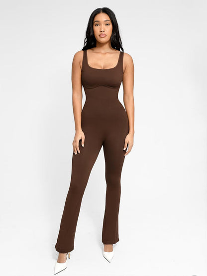 SIANNA - Seamless U-Back Flared Jumpsuit