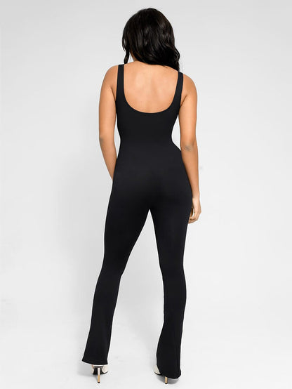 SIANNA - Seamless U-Back Flared Jumpsuit