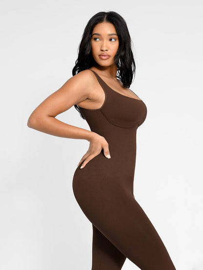 SIANNA - Seamless U-Back Flared Jumpsuit