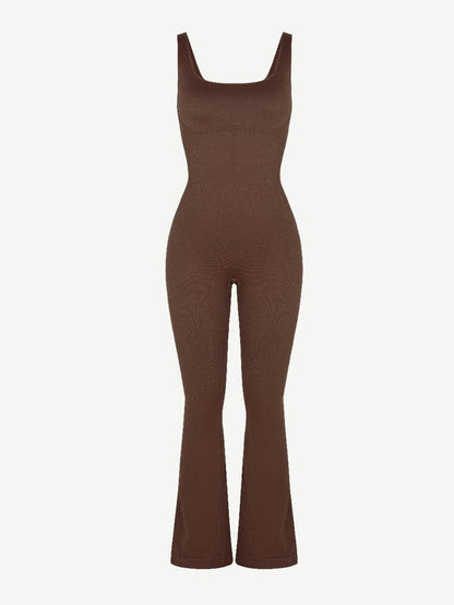 SIANNA - Seamless U-Back Flared Jumpsuit