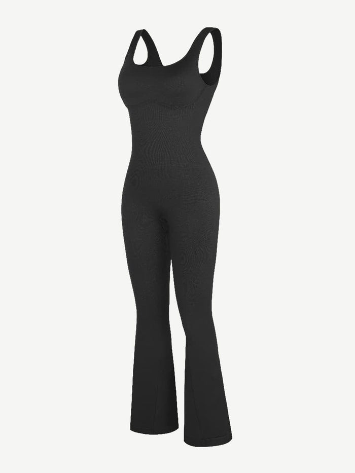 SIANNA - Seamless U-Back Flared Jumpsuit